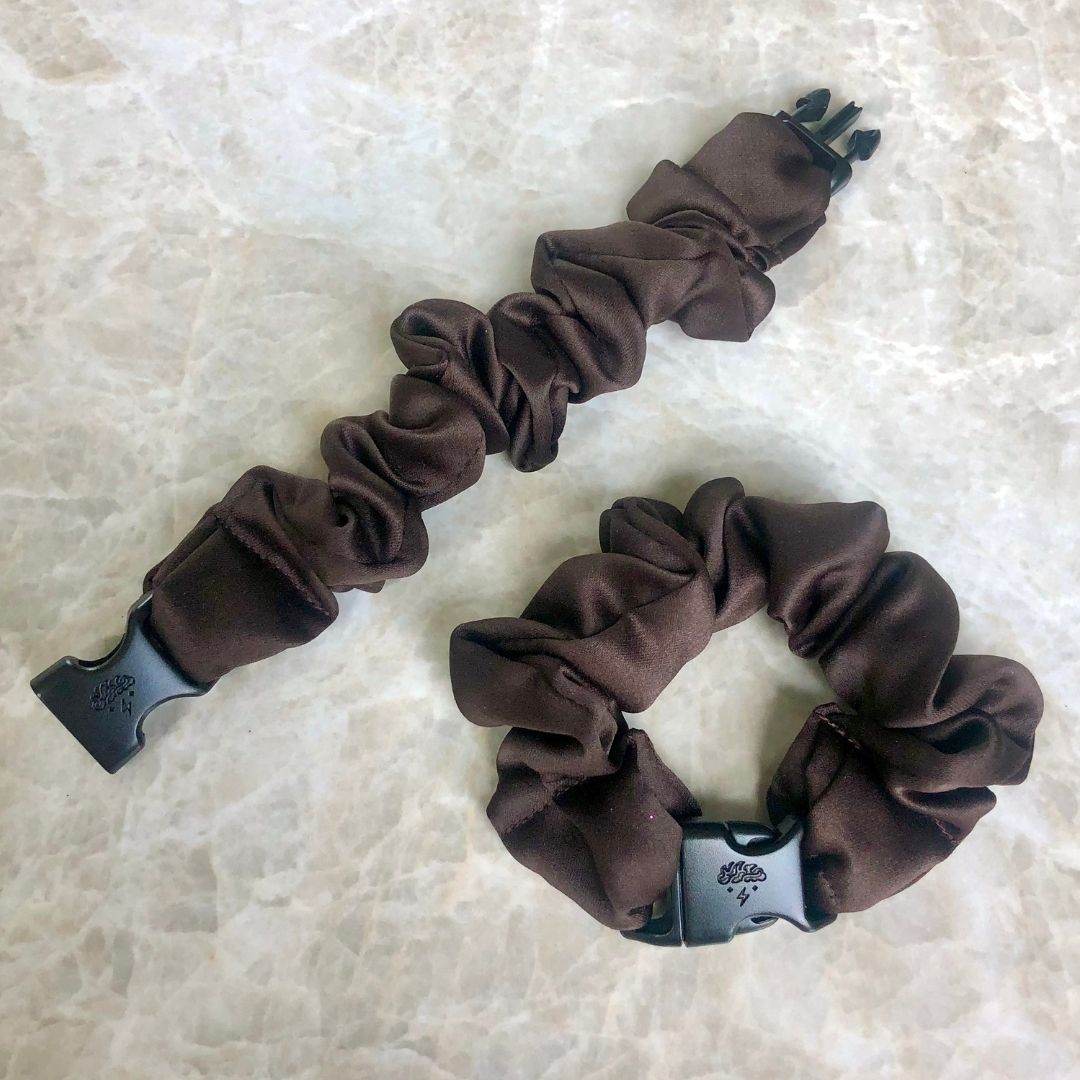 Buckle Scrunchie - Neutral Colors - No Snagging, No Tangles
