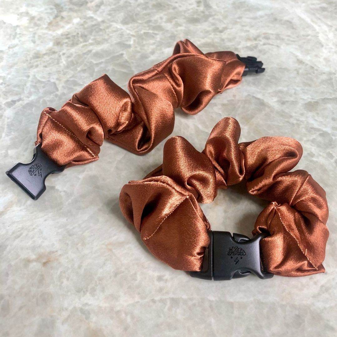 Buckle Scrunchie - Neutral Colors - No Snagging, No Tangles