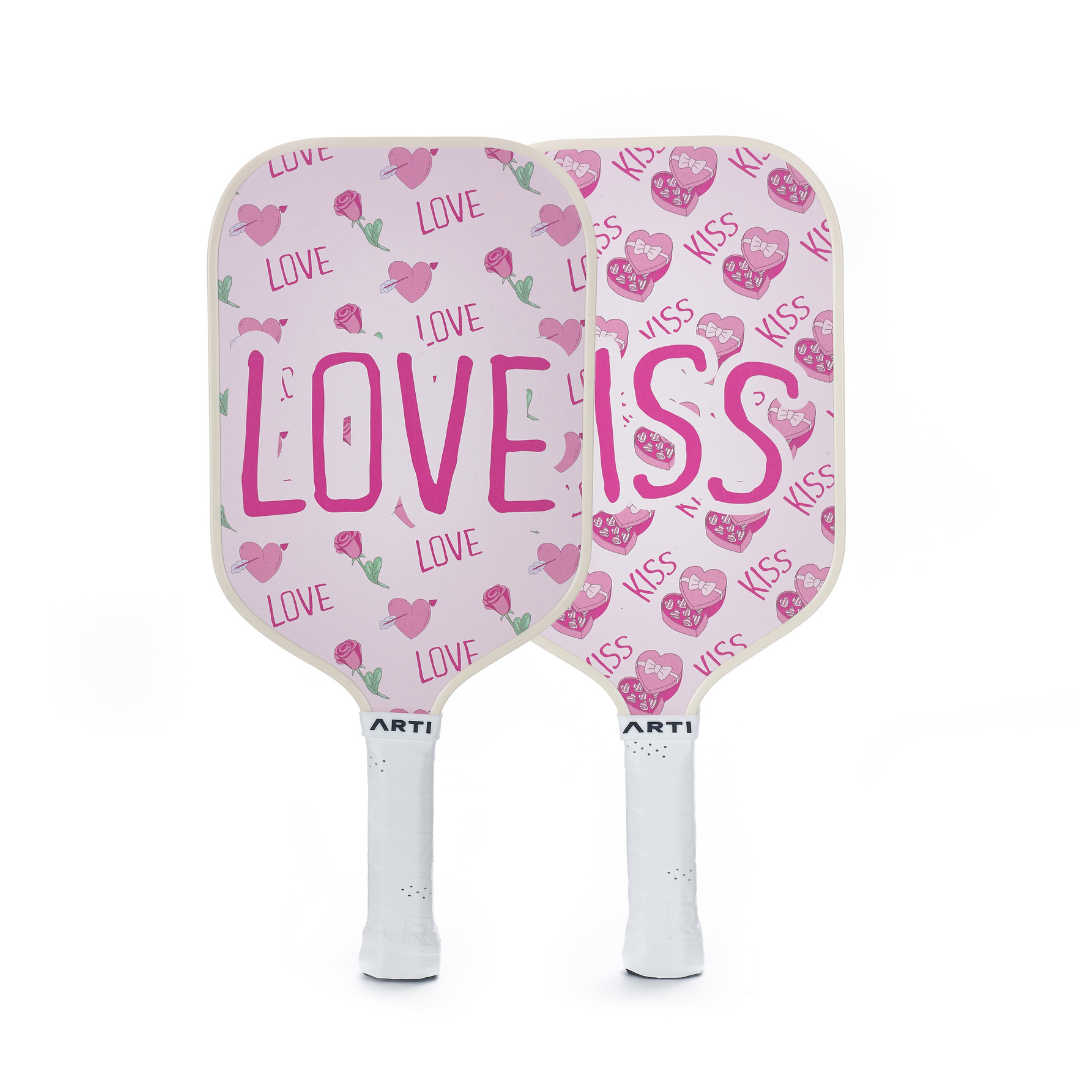 ARTI Fiberglass "Valentine's" Pickleball Paddle Set