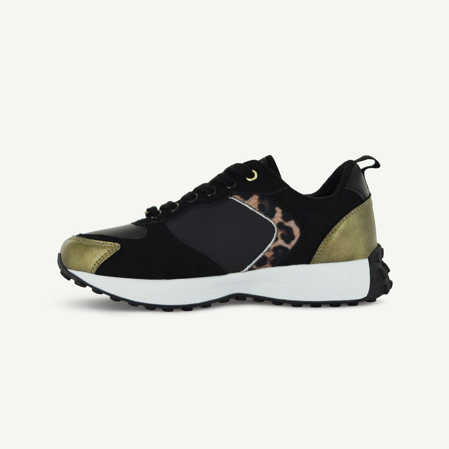 BASTILLE: RETRO RUNNER - BLACK/ANIMAL PRINT