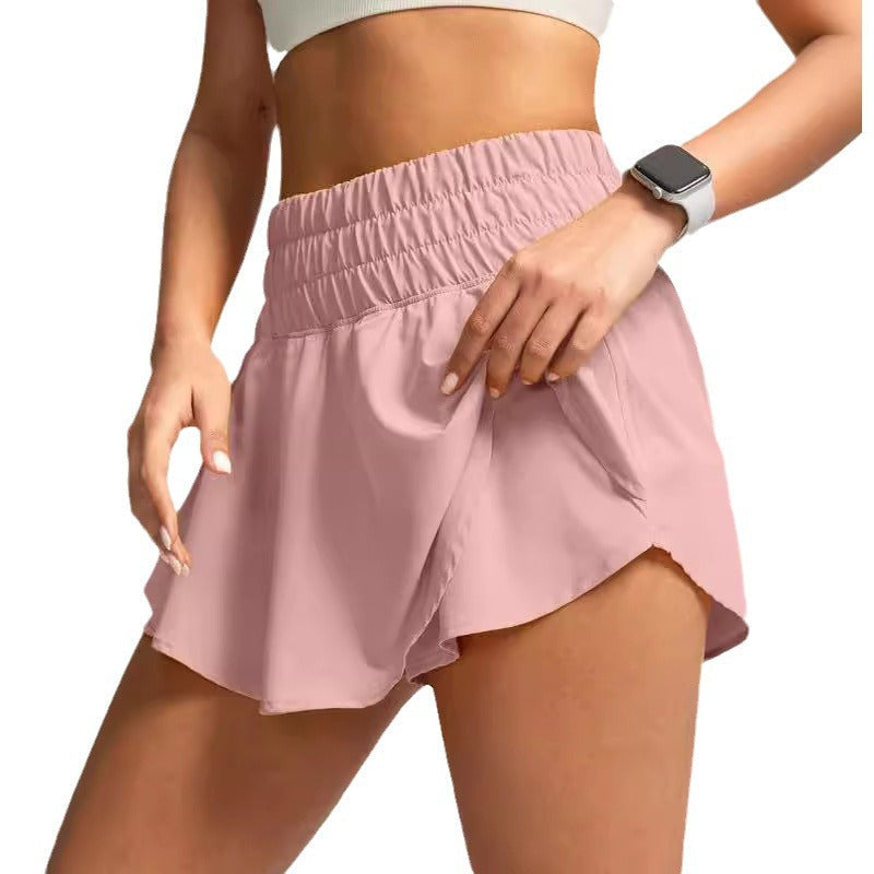 High Waist Double-layer Tennis Skirt