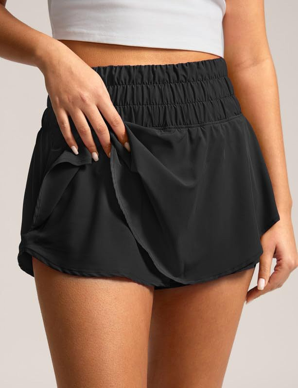 High Waist Double-layer Tennis Skirt