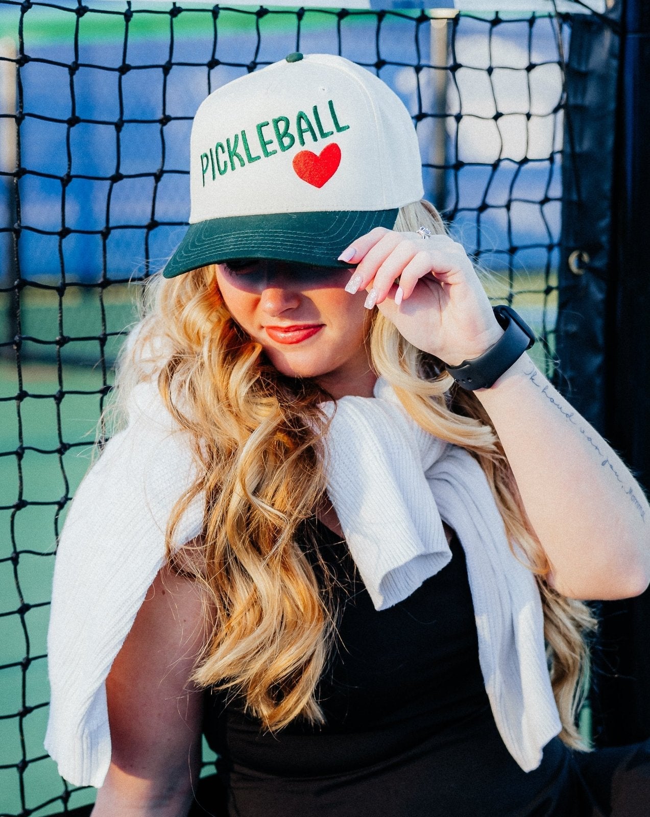 Pickleball - Trucker Hat cream/dark green