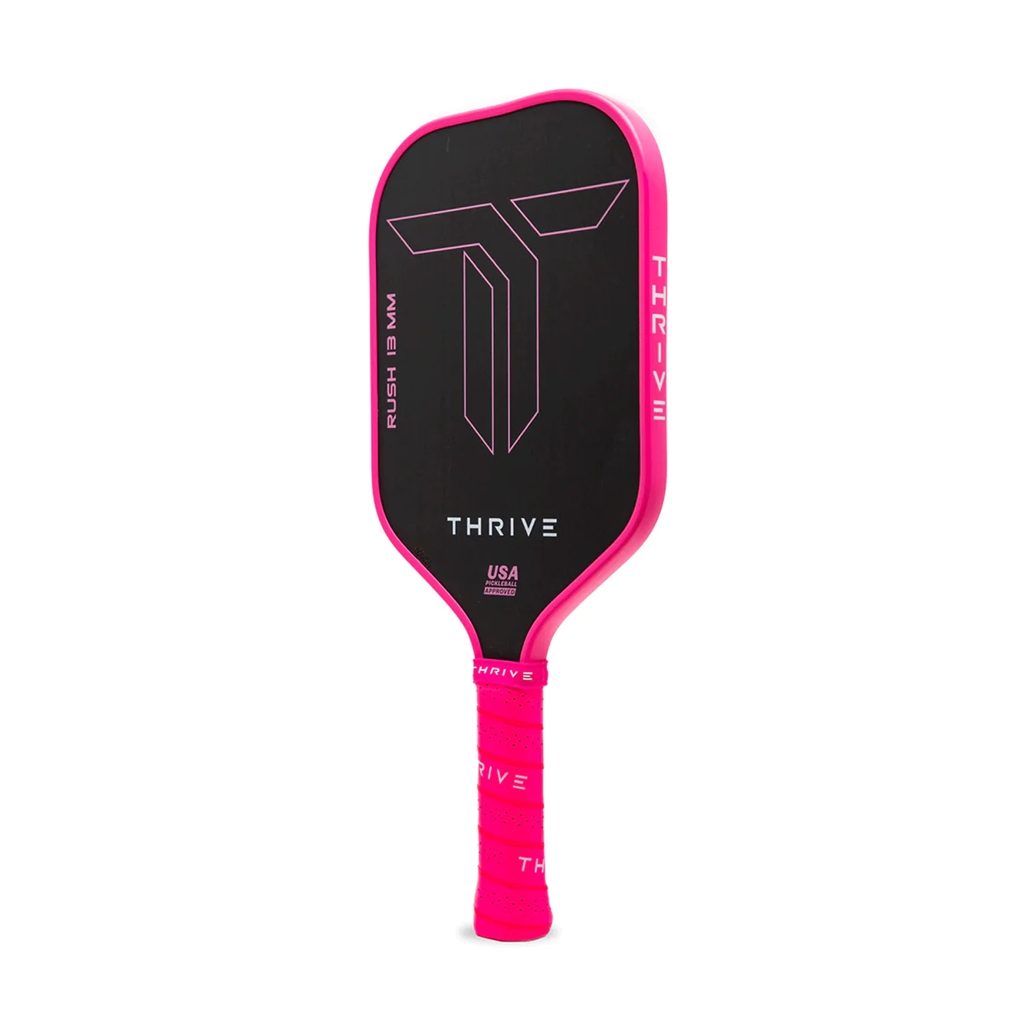 RUSH 13 SINGLES (PINK) Includes custom weight card, paddle cover, paddle eraser, and lead weights.
