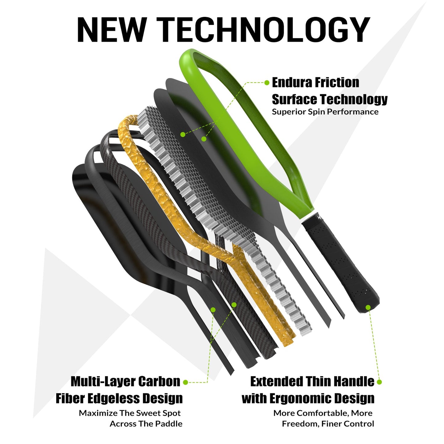 GRASP CONTROL PICKLEBALL PADDLE