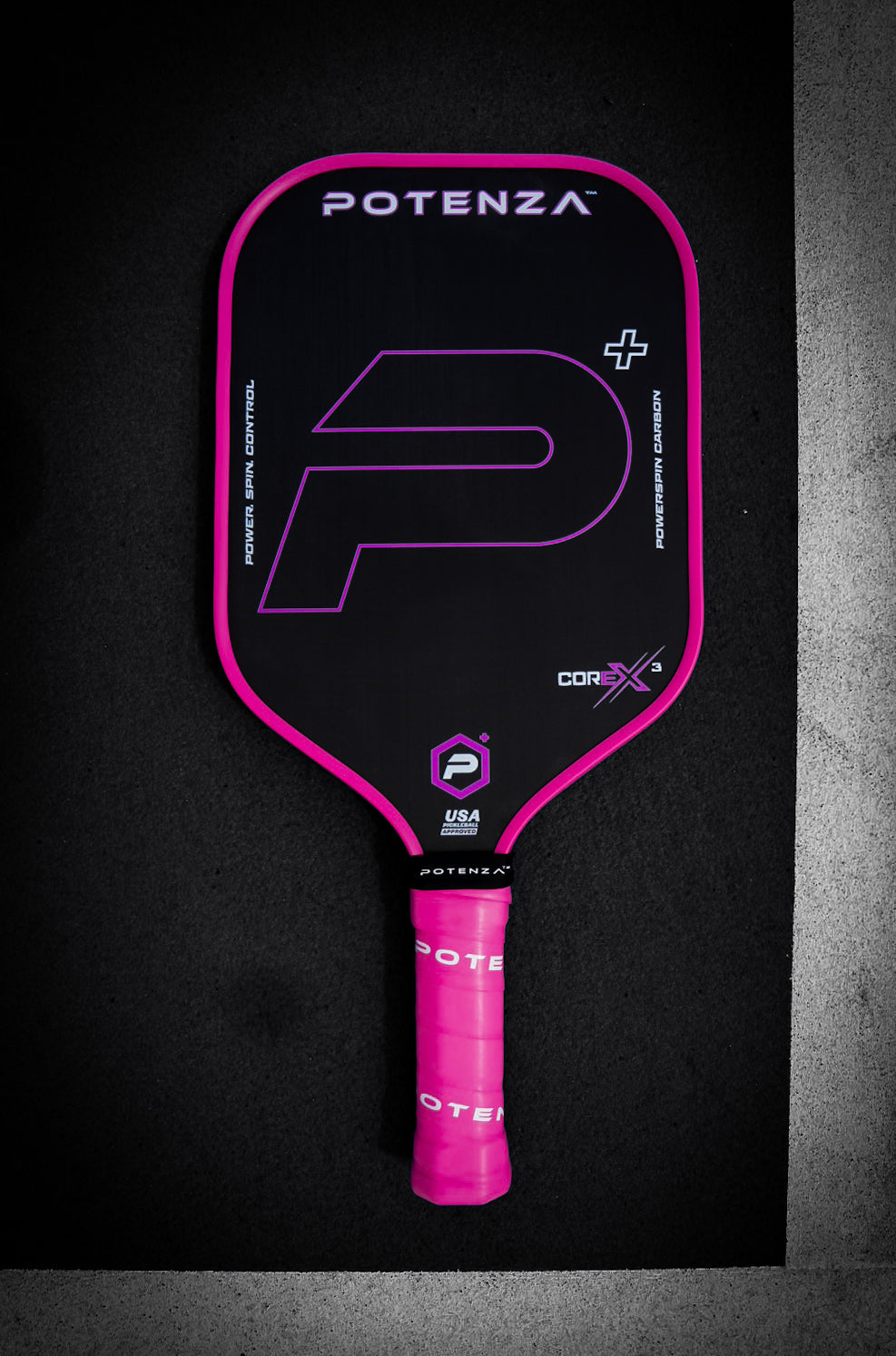 P+ PowerSpin Carbon COREx3 (Neon Pink)