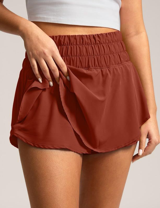High Waist Double-layer Tennis Skirt