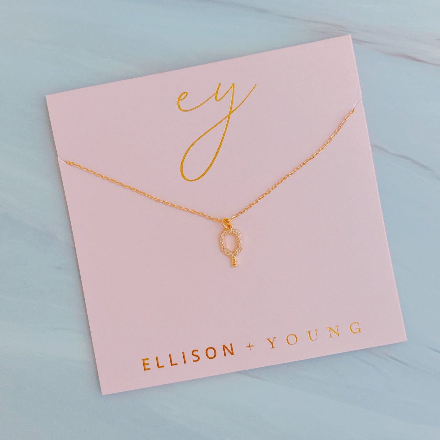 Club Pickleball Dainty Necklace
