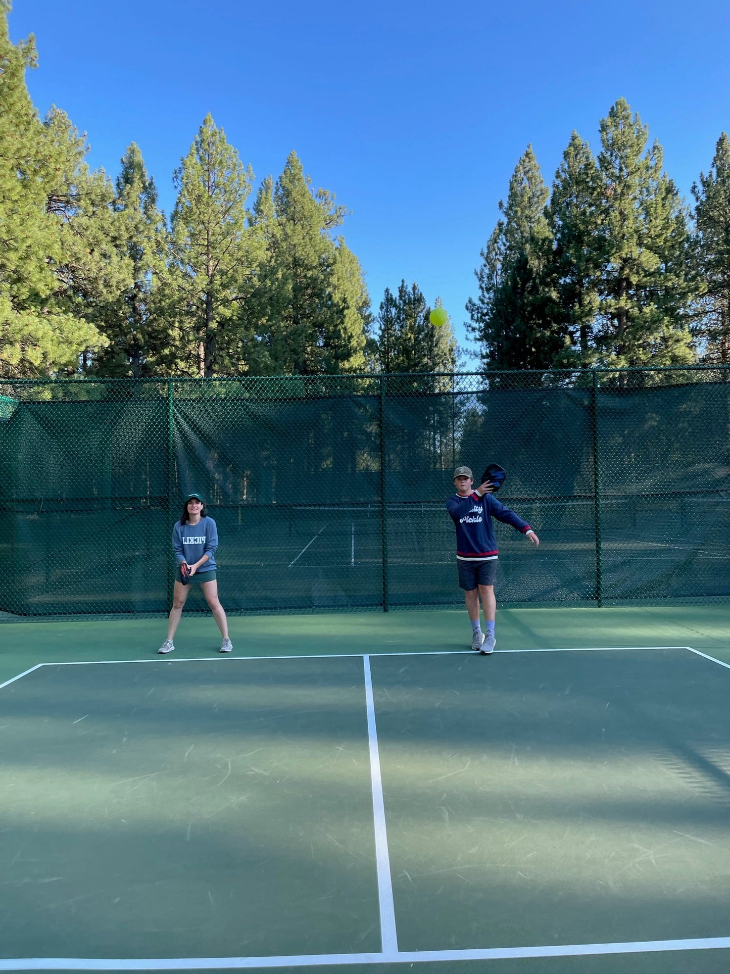 The Oversized Vintage Varsity Pickleball Sweatshirt (Unisex)