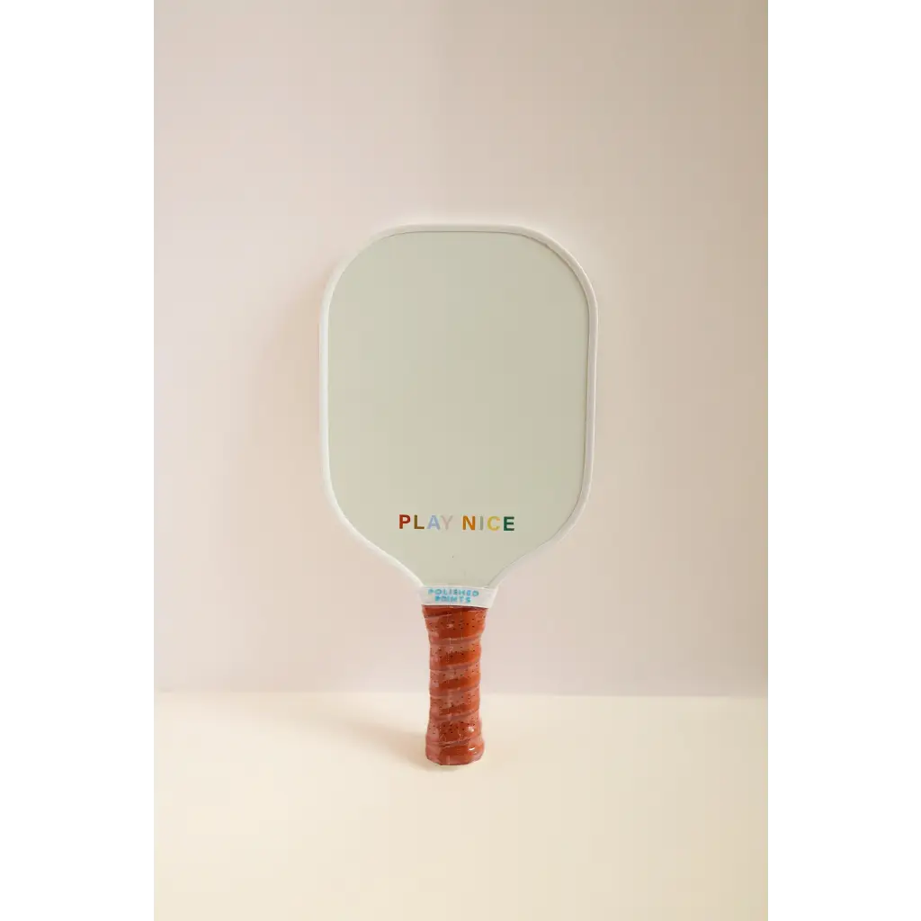 Mini Pickle Ball Paddle for Kids with Smiley Face Print