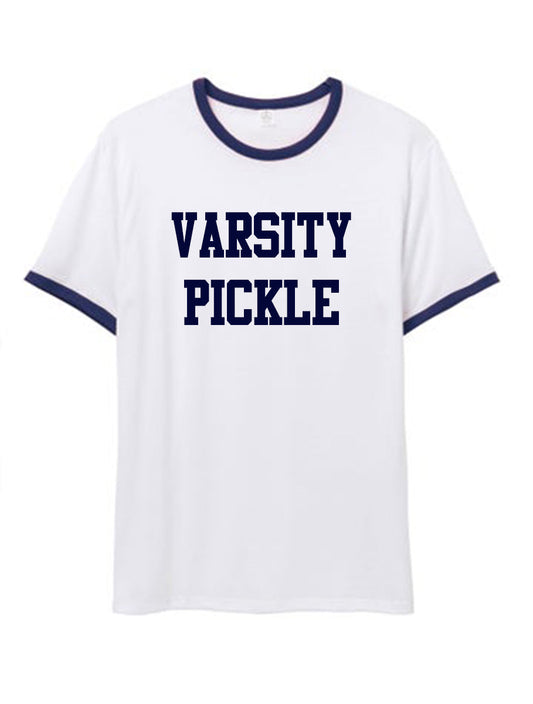 Collegiate Ringer Pickleball T-Shirt (Unisex)