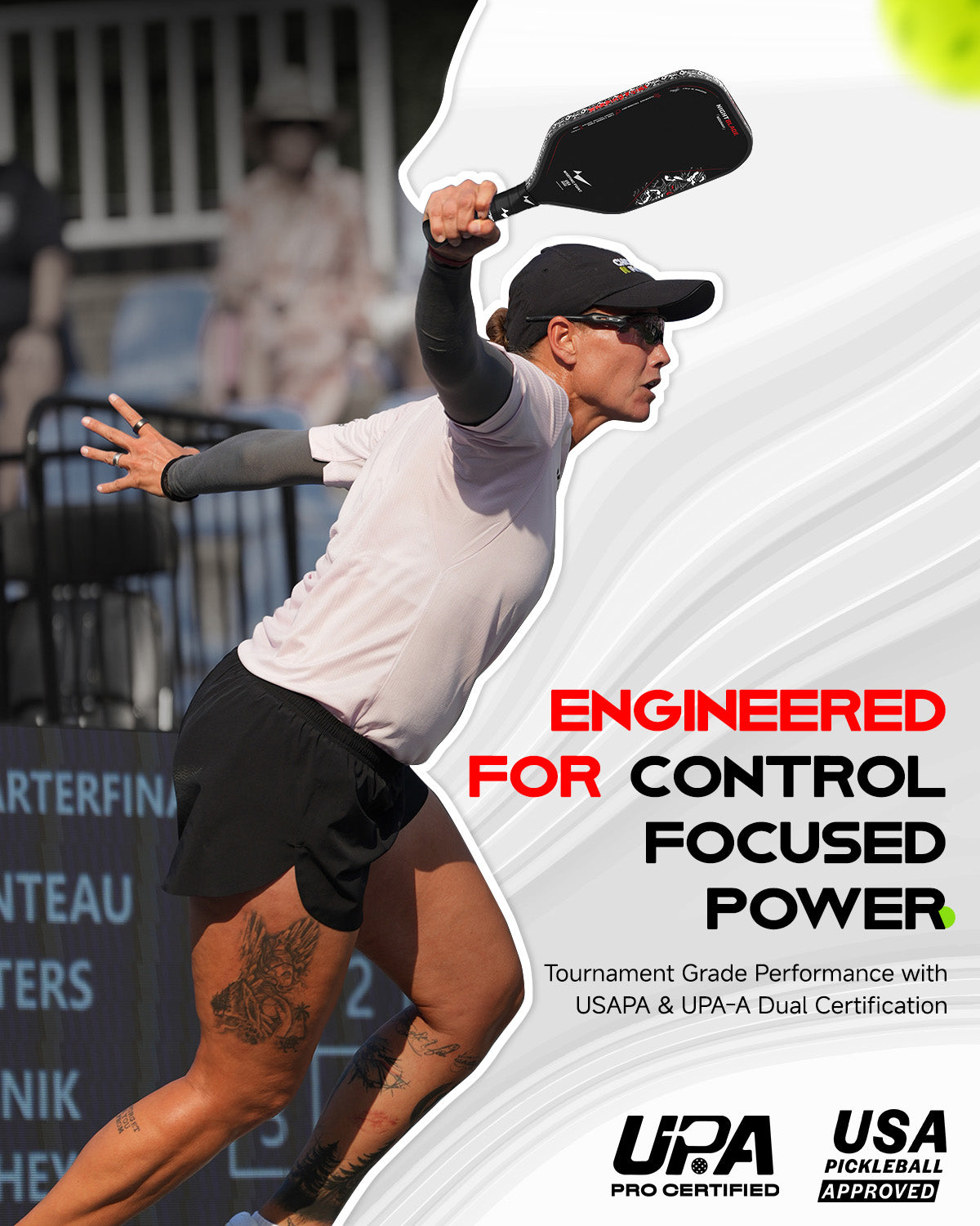 NightBlade Pickleball Paddle 16 mm High Performance Carbon Fiber Face